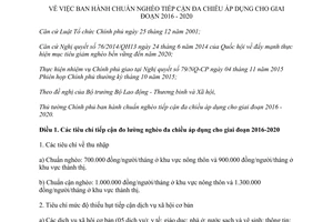 Quyết định 59/2015/QĐ-TTg chuẩn nghèo tiếp cận đa chiều áp dụng 2016 2020