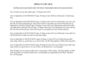 Thông tư liên tịch 45/2015/TTLT-BNNPTNT-BKHCN ghi nhãn thực phẩm biến đổi gen bao gói sẵn