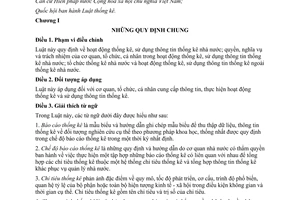 Luật thống kê 2015