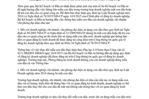 Công văn 9720/BKHĐT-ĐKKD thông báo mẫu con dấu