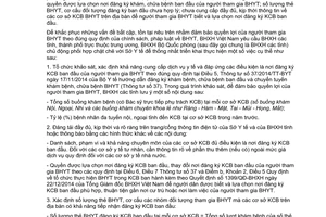 Công văn 4239/BHXH-CSYT đăng ký khám chữa bệnh ban đầu người tham gia bảo hiểm y tế 2015