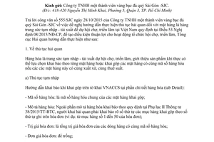 Công văn 10237/TCHQ-GSQL vướng mắc thủ tục hải quan hàng trang sức tạm nhập tái xuất hội chợ triển lãm 2015