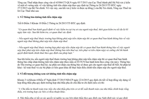 Công văn 4558/TCT-QLN không tính tiền chậm nộp tiền thuế 2015