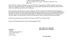 Công văn 4585/TCT-CS về chính sách thuế thu nhập doanh nghiệp 2015