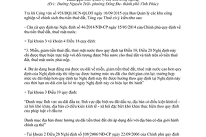 Công văn 4655/TCT-CS chính sách thu tiền thuê đất 2015