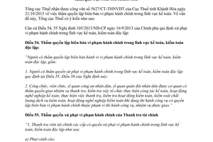 Công văn 4717/TCT-TTr 2015 xử lý vi phạm về chế độ kế toán