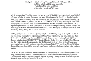 Công văn 9500/VPCP-KTTH báo cáo kết quả thực hiện Quyết định 23/QĐ-TTg 2015