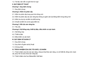 Quy chuẩn kỹ thuật quốc gia QCVN 57:2015/BGTVT về phân cấp và đóng sàn nâng tàu do Bộ Giao thông Vận tải ban hành