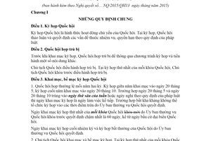 Nghị quyết 71/2022/QH15 Nội quy kỳ họp Quốc hội