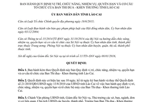 Quyết định 03/2016/QĐ-UBND chức năng nhiệm vụ quyền hạn cơ cấu Ban Thi đua Lào Cai