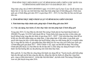 Báo cáo 10/BC-UBDT 2016 thực hiện pháp luật bình đẳng giới chiến lược quốc gia bình đẳng giới