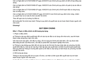 Thông tư 09/2016/TT-BTC quyết toán dự án hoàn thành thuộc nguồn vốn Nhà nước