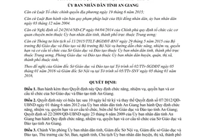 Quyết định 05/2016/QĐ-UBND chức năng nhiệm vụ quyền hạn tổ chức của Sở Giáo dục Đào tạo An Giang
