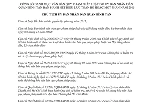 Quyết định 350/QĐ-UBND văn bản quy phạm pháp luật hết hiệu lực toàn bộ một phần Hồ Chí Minh