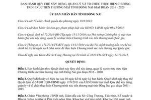 Quyết định 02/2016/QĐ-UBND xây dựng quản lý tổ chức chương trình xúc tiến thương mại Đồng Nai 2016 2020