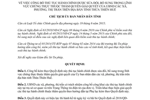 Quyết định 99/QĐ-UBND công bố thủ tục hành chính lĩnh vực chứng thực của Ủy ban Thừa Thiên Huế