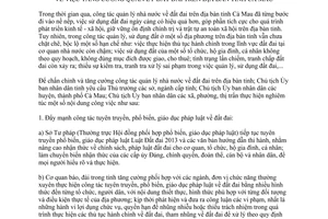 Chỉ thị 02/CT-UBND tăng cường công tác quản lý đất đai Cà Mau 2016