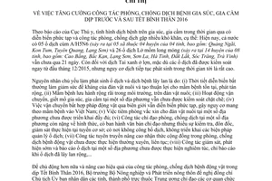 Chỉ thị 685/CT-BNN-TY phòng chống dịch bệnh gia súc gia cầm dịp Tết Bính Thân 2016