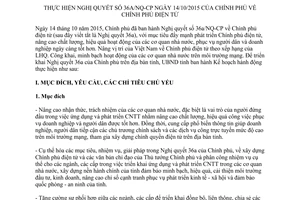 Kế hoạch 01/KH-UBND thực hiện nghị quyết 36a/NQ-CP chính phủ điện tử Thanh Hóa 2016