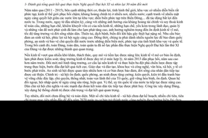 Nghị quyết Đại hội đại biểu toàn quốc lần thứ XII