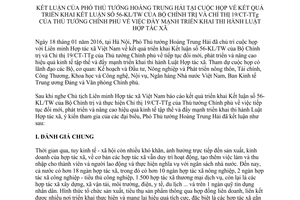 Thông báo 24/TB-VPCP kết luận Phó Thủ tướng Hoàng Trung Hải phát triển kinh tế tập thể