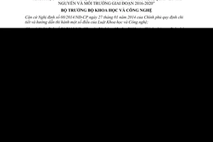 Quyết định 172/QĐ-BKHCN khoa học công nghệ ứng phó biến đổi khí hậu quản lý tài nguyên môi trường