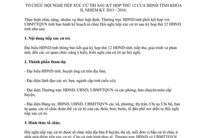 Kế hoạch 01/KH-HĐND hội nghị tiếp xúc cử tri sau kỳ họp thứ 12 Hội đồng nhân dân khóa II Đắk Nông 2016