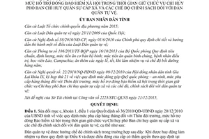 Quyết định 02/2016/QĐ-UBND sửa đổi mức phụ cấp Thôn đội trưởng Gia Lai