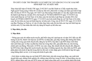 Kế hoạch 02/KH-UBND 2016 thi tìm hiểu Luật Hợp tác xã mô hình hợp tác xã kiểu mới Thái Bình