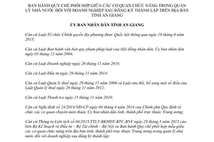 Quyết định 01/2016/QĐ-UBND quản lý nhà nước đối với doanh nghiệp sau đăng ký thành lập An Giang