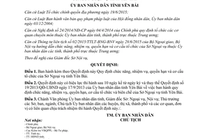 Quyết định 04/2016/QĐ-UBND chức năng nhiệm vụ quyền hạn cơ cấu tổ chức sở ngoại vụ Yên Bái