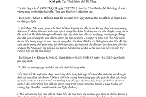 Công văn 431/TCT-CS vướng mắc chính sách thu tiền sử dụng đất