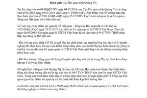 Công văn 58/GSQL-GQ1 thủ tục hải quan nhập khẩu gỗ Trắc 2016