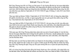 Công văn 489/BCT-XNK thủ tục nhập khẩu hàng hóa phục vụ nghiên cứu khoa học gia công tái chế sửa chữa