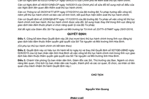 Quyết định 380/QĐ-UBND thủ tục hành chính đăng ký giao dịch bảo đảm Sở Tài nguyên Hòa Bình 2016