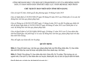 Quyết định 424/QĐ-UBND văn bản hết hiệu lực hội đồng Ủy ban Tiền Giang 2016