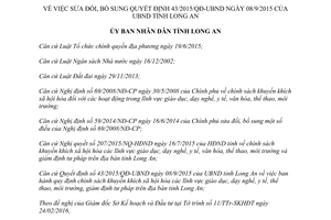 Quyết định 09/2016/QĐ-UBND xã hội hóa giáo dục dạy nghề y tế văn hóa giám định tư pháp Long An