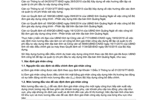 Hướng dẫn 265/HD-SXD tạm thời điều chỉnh dự toán xây dựng công trình Quảng Ngãi 2016