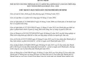 Quyết định 758/QĐ-UBND quản lý kiểm tra kiểm soát lâm sản thành phố Hồ Chí Minh 2016 2020