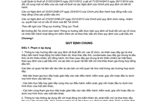 Thông tư 36/2016/TT-BTC thuế tổ chức cá nhân tìm kiếm thăm dò khai thác dầu khí