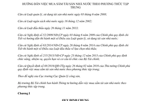 Thông tư 35/2016/TT-BTC hướng dẫn mua sắm tài sản nhà nước phương thức tập trung 2016