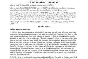 Quyết định 12/2016/QĐ-UBND chức năng nhiệm vụ quyền hạn cơ cấu tổ chức Sở Xây dựng Lạng Sơn 2016