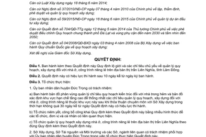 Quyết định 07/2016/QĐ-UBND quản lý quy hoạch xây dựng nhà ở công trình riêng lẻ Lâm Đồng