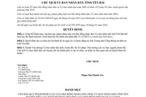 Quyết định 161/QĐ-UBND danh mục văn bản quy phạm pháp luật hết hiệu lực toàn bộ một phần Yên Bái