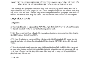 Kế hoạch 25/KH-UBND 2016 thi hành pháp luật xử lý vi phạm hành chính Hà Tĩnh