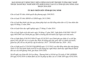 Quyết định 344/2016/QĐ-UBND hỗ trợ người học nghề khuyến khích đào tạo Quảng Ninh 2016 2020