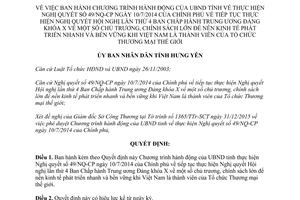 Quyết định 380/QĐ-UBND chương trình hành động 49/NQ-CP phát triển nhanh bền vững Hưng Yên 2016