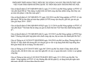 Kế hoạch 31/KH-UBND dự án nâng cao giá trị chuỗi thịt lợn định hướng quốc tế Hà Nội 2016