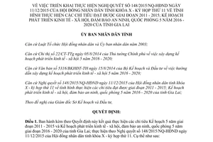 Quyết định 54/QĐ-UBND thực hiện chỉ tiêu 2011 2015 kế hoạch phát triển kinh tế xã hội Gia Lai 2016 2020