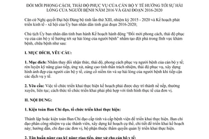 Kế hoạch 495/KH-UBND đổi mới phong cách thái độ phục vụ cán bộ y tế hài lòng người bệnh Ninh Thuận